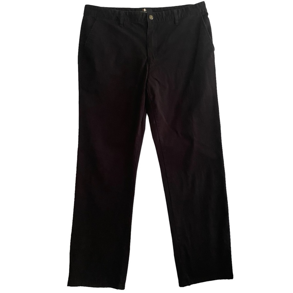 ARGYLECULTURE By Russell Simmons Mens Black Chino 35 X 30 Flat Front Twill Pants
